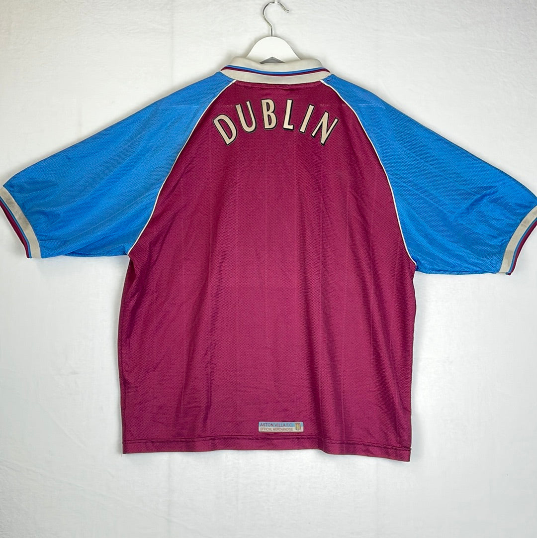 Aston Villa 1998/1999 Home Shirt Back