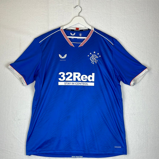 Glasgow Rangers 2020/2021 Home Shirt - 3XL - Excellent Condition