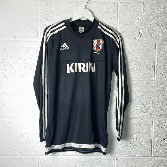 Japan Training Football Top - Black - Adult Sizes - Excellent Condition - Long sleeve