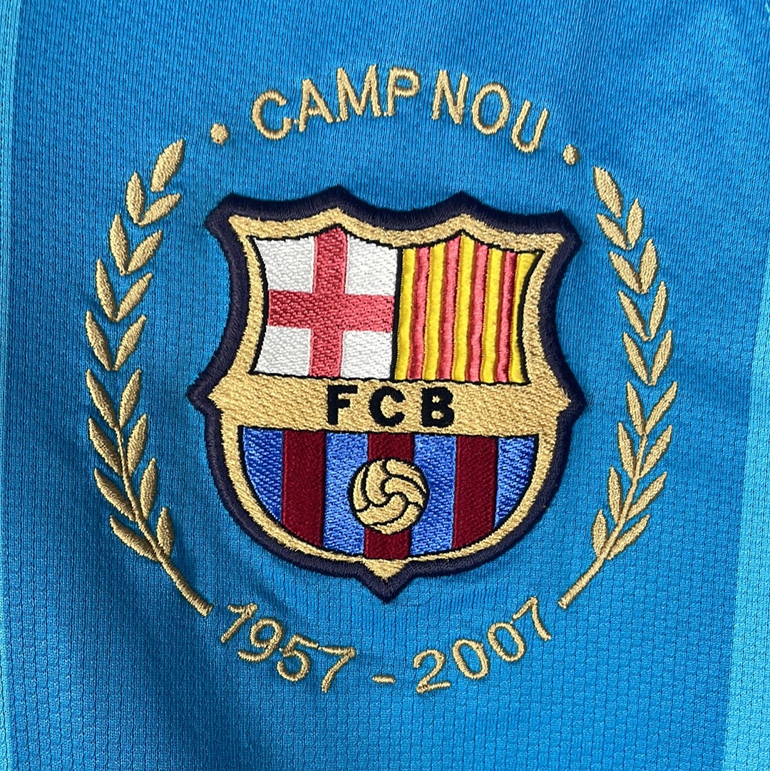 Barcelona 2007-2008 Away Shirt - Large Adult - Nike 237743-414