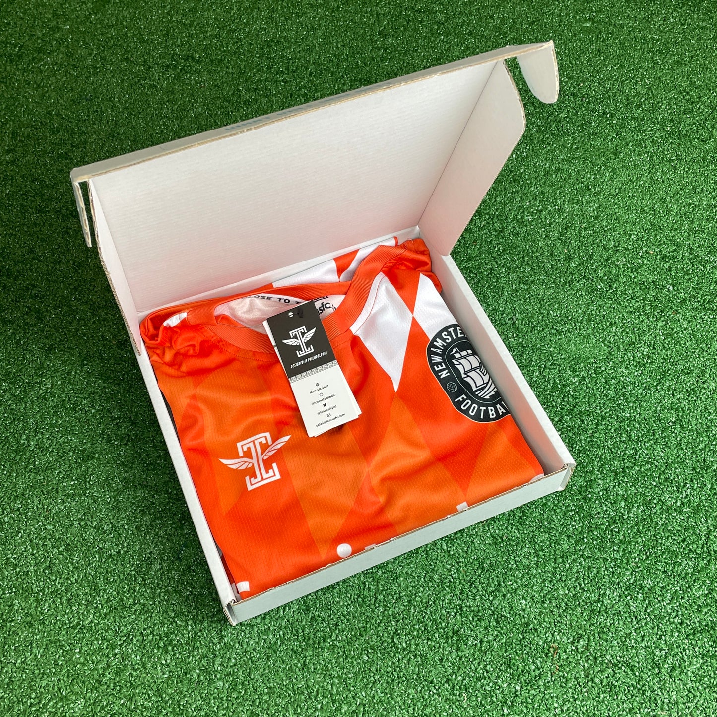 Mens mystery football shirt box - a new shirt from Icarus football, New Amsterdam Football Club