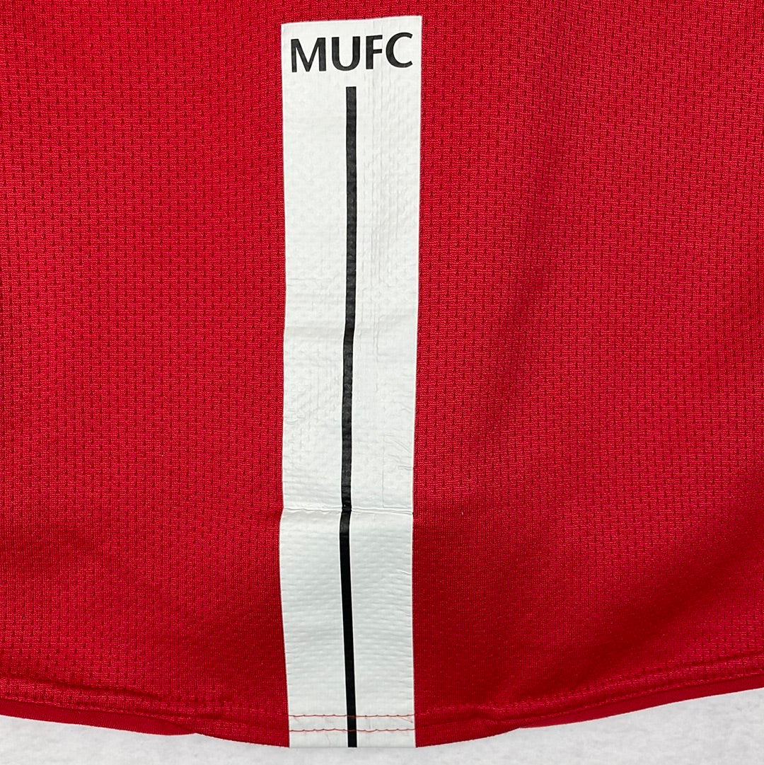 Manchester United 2007/2008 Home Shirt - Small - Vidic 15