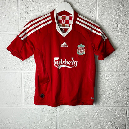 Liverpool 2008-2009 Home Shirt Youth