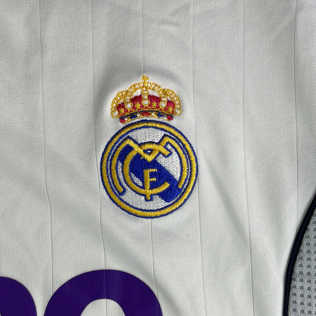 Real Madrid 2006-2007 Home Shirt Junior - Medium (10-12?) - Very Good - Adidas 060870