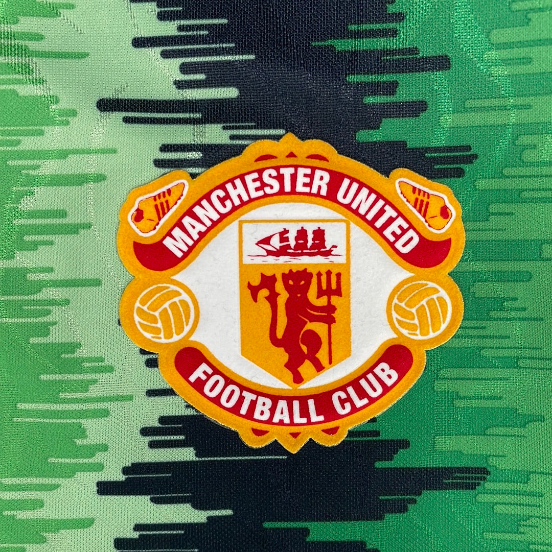 Manchester United 1990 Goal Keeper Shirt Adidas Originals - Large - Excellent Condition - Adidas HP0449