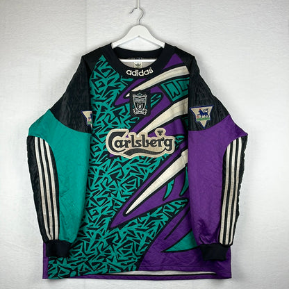 Liverpool 1995/1996 Match Worn Goalkeeper Shirt - David James 1