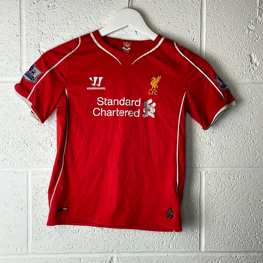 Liverpool 2014 Home Shirt - Junior - STURRIDGE 15 - Age 6-7 - Good Condition