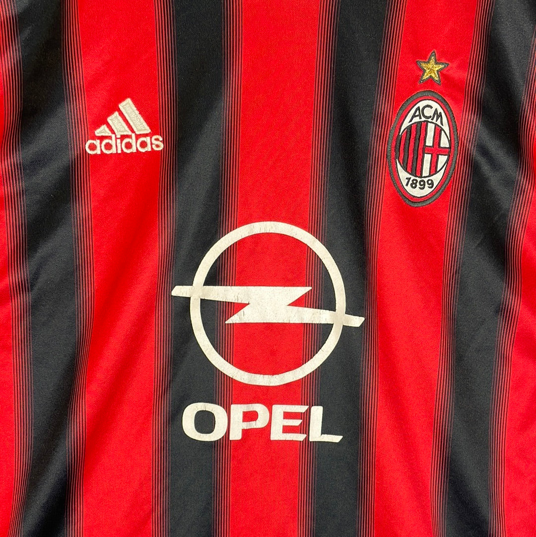 Ac Milan 2004/2005 Home Shirt - Large Adult - Very Good Condition