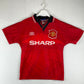 Manchester United 1994 Home Shirt - Large Youth/ Small Adult - 8.5/10 Condition