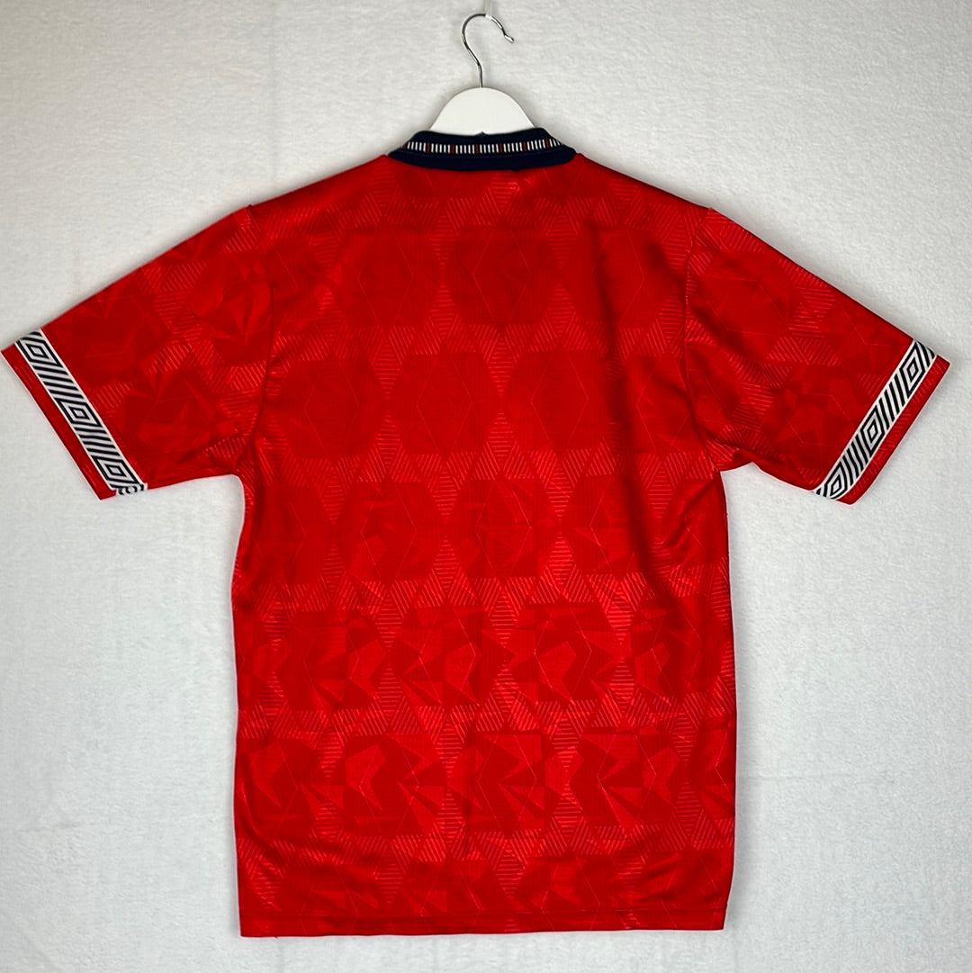 England 1990 Away Shirt - Small Mens - Very Good Condition - Vintage England Shirt