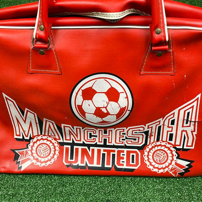 Manchester United 1970s Vintage Bag - Good Condition Original 70s Bag