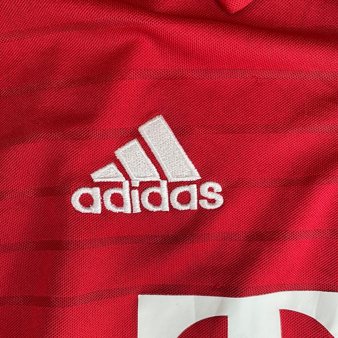 Bayern Munich 2016-2017 Long Sleeve Home Shirt - Large - Very Good