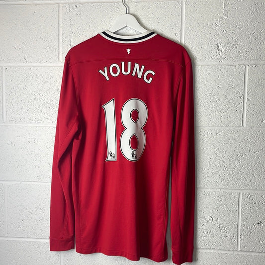 Manchester United 2011/2012 Home Shirt - Large - Young 18 - Long Sleeve