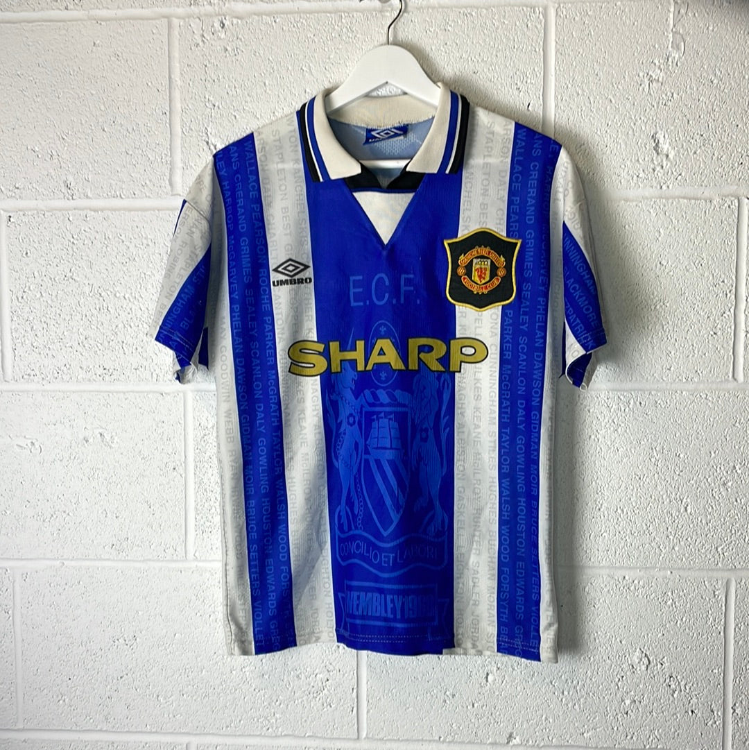 Manchester United 1994/1995/1996 Third Shirt - Large Youth/ Small Adult