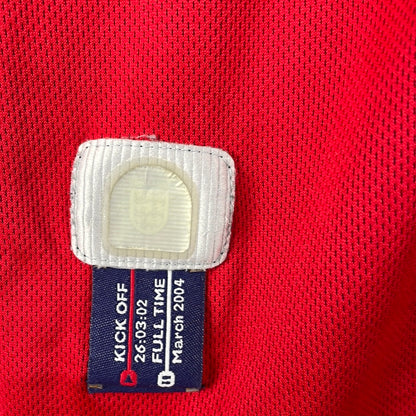 England 2002 Away Shirt - XL - Beckham 7 Print