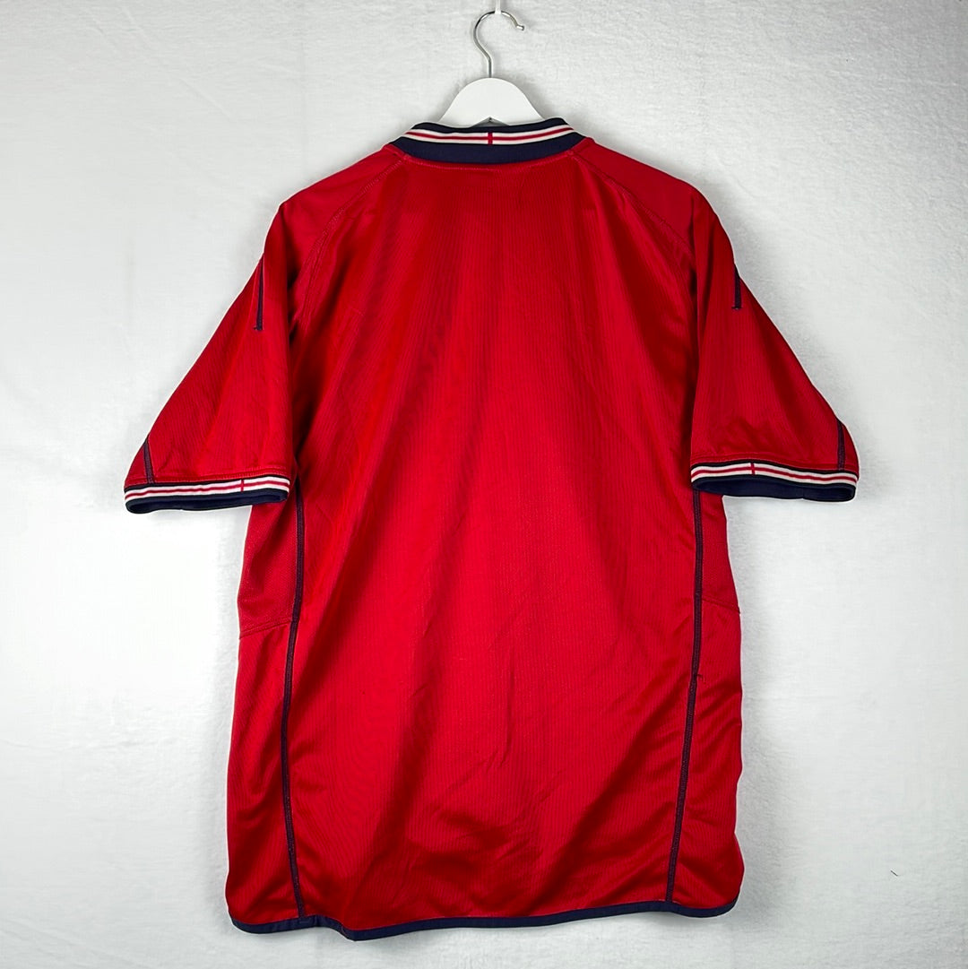 England 2002 Away Shirt - Reversible - Adult Sizes - Vintage Umbro Shirt