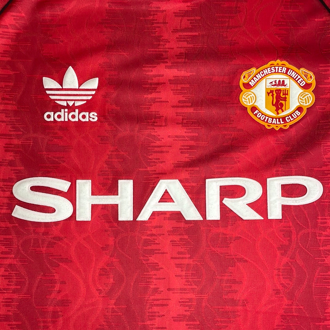 Manchester United 1990 Home Shirt Adidas Originals - Medium - Excellent Condition - Adidas HP0455