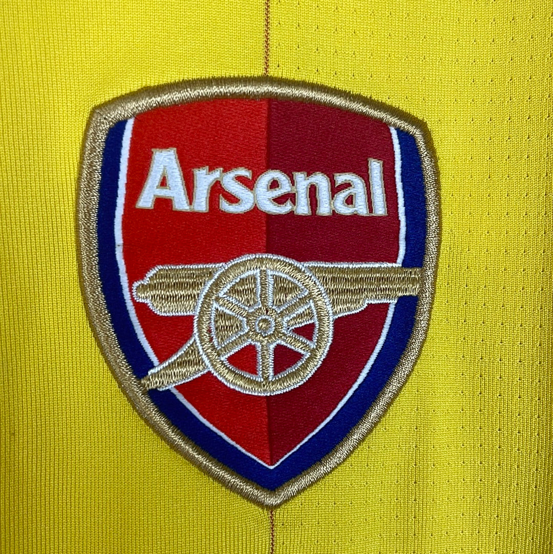 Arsenal 2008/2009 Long Sleeve Away Shirt - Large Adult - Good Condition