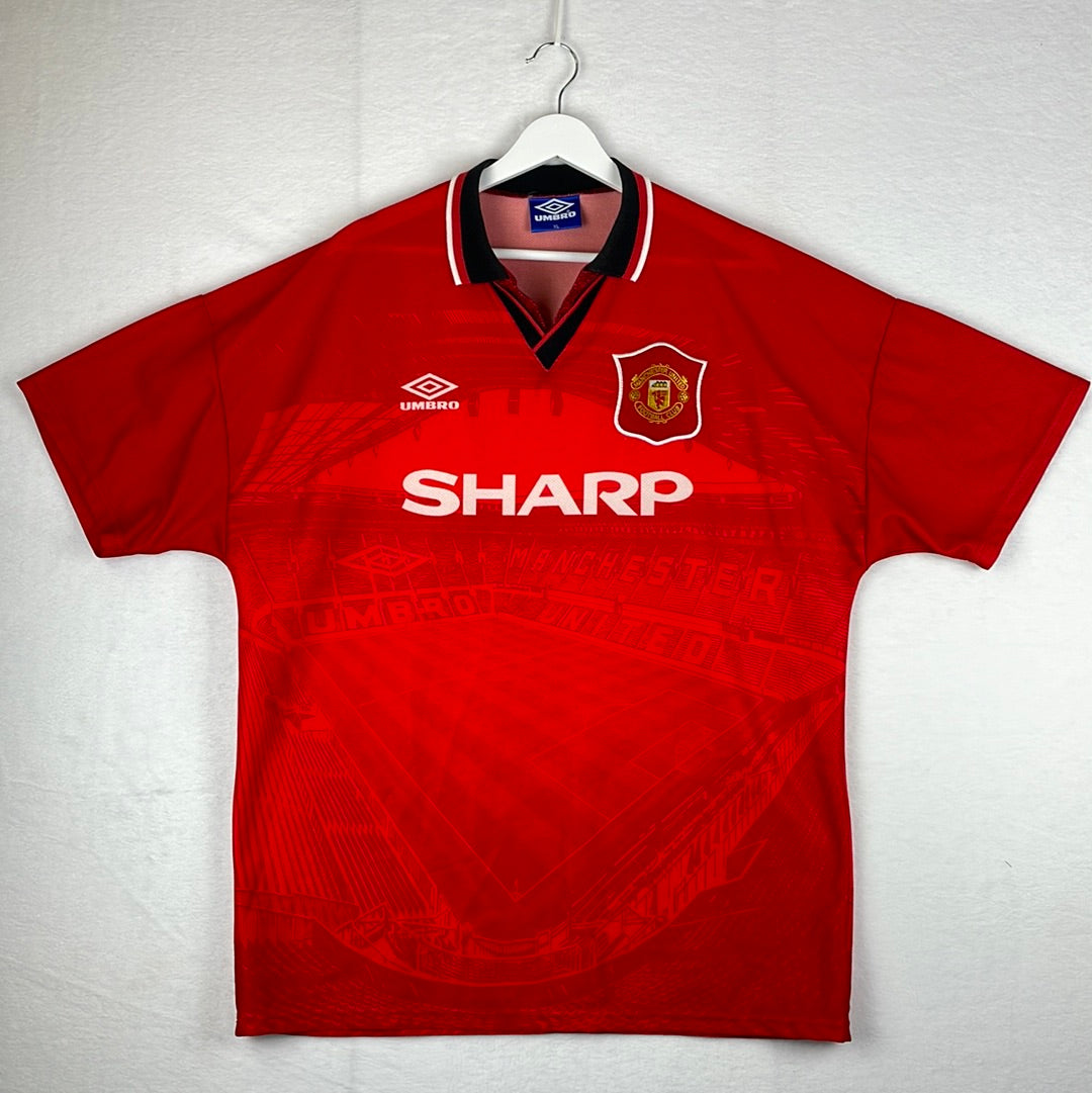 Manchester United 1994-1995-1996 Home Shirt - Extra Large