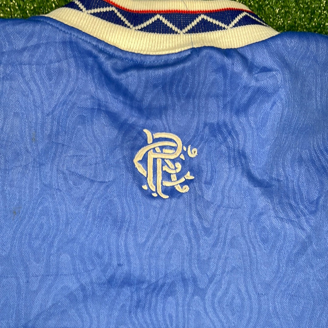 Glasgow Rangers 1990-1991-1992 Home Shirt - Adults - 8/10 Condition - Vintage