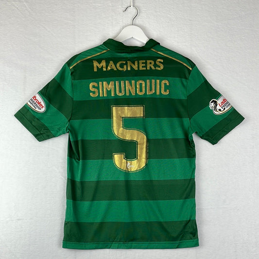 Celtic 2017/2018 Away Shirt - Simunovic 5 - Excellent Condition - Small Adult