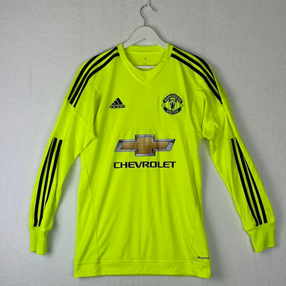 Manchester United 2015/2016 Goalkeeper Shirt - De Gea 1 - Excellent Condition - Adidas AC1465