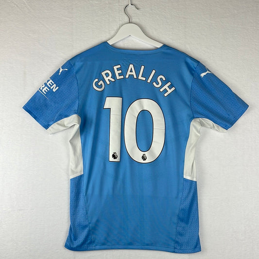 Manchester City 2021/ 2022 Home Shirt - Excellent Condition - Grealish 10 - Puma