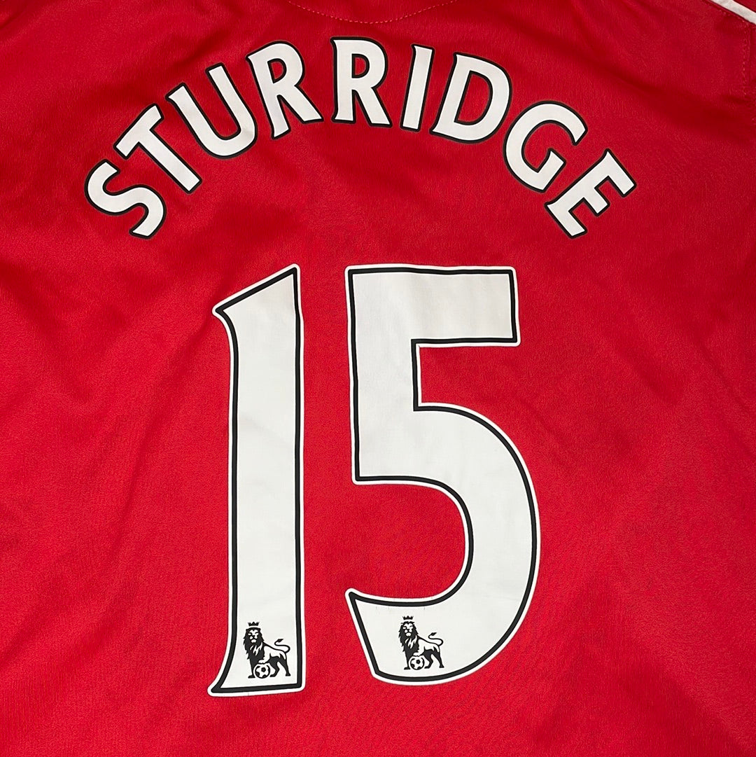 Liverpool 2014 Home Shirt Junior STURRIDGE 15 Age 6-7 Good
