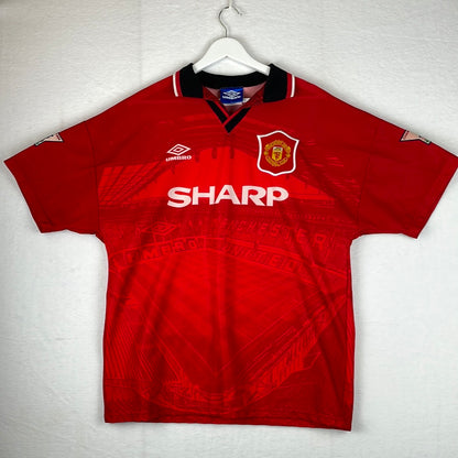 Manchester United 1994-1995-1996 Home Shirt - Large - CANTONA 7 - Excellent Condition