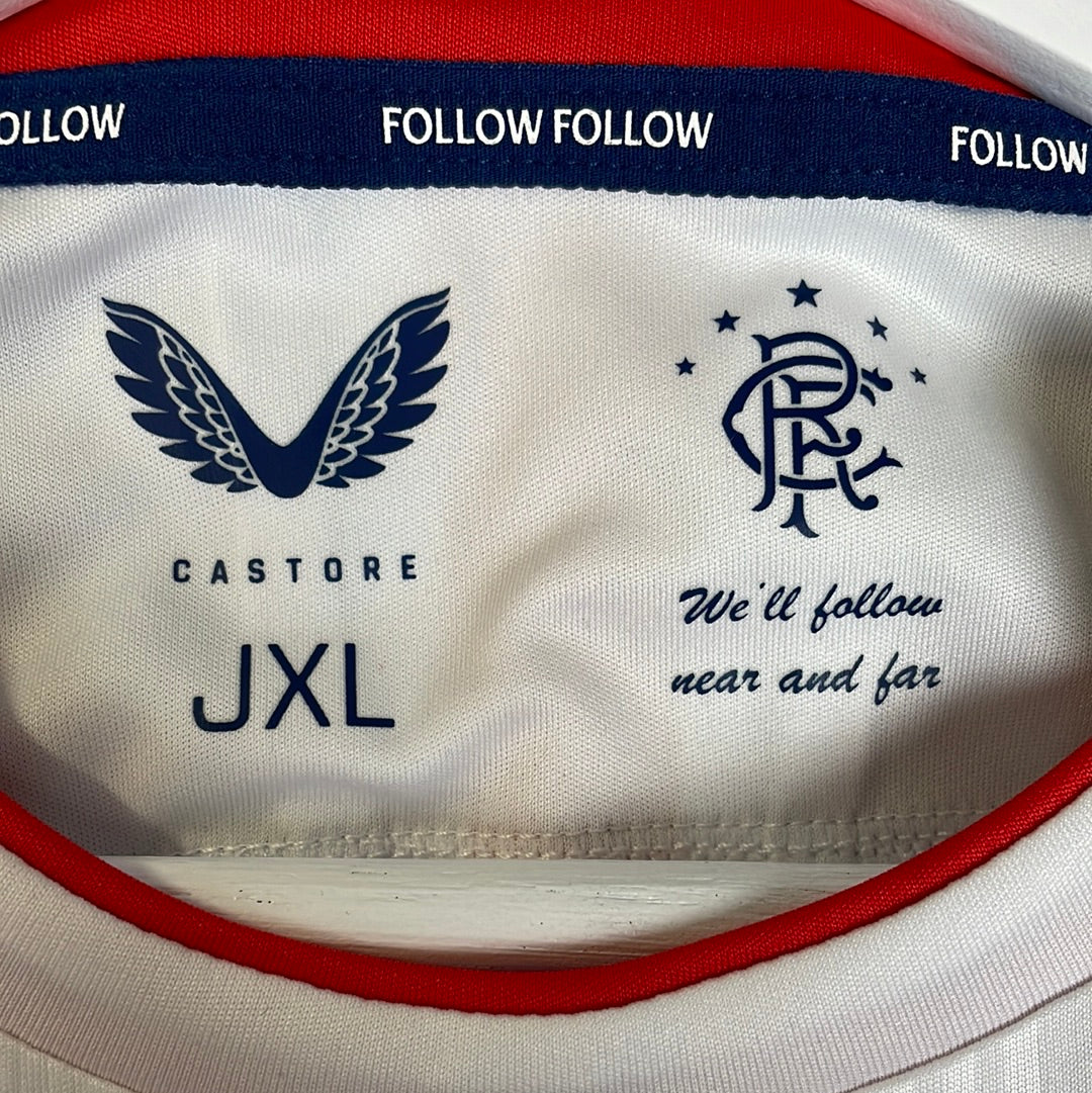 Castore Rangers Away Shirt 2020 2021 Junior