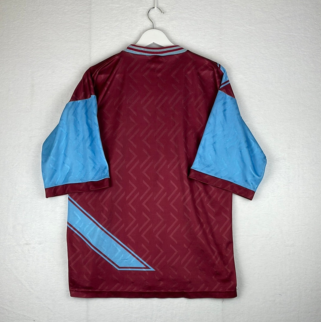 West Ham 2003/2004 Long Sleeve Home Shirt - Vintage Reebok Shirt