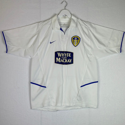 Leeds United 2002/2003 Home Shirt - Large Adult Size - Vintage Nike Shirt