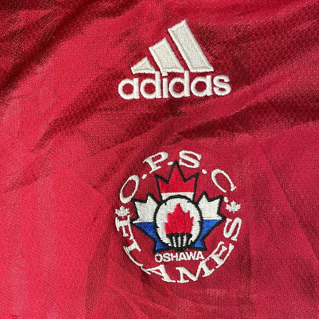 Oshawa Flames Goalkeeper Shirt - XL - Vintage Adidas Keeper Jersey