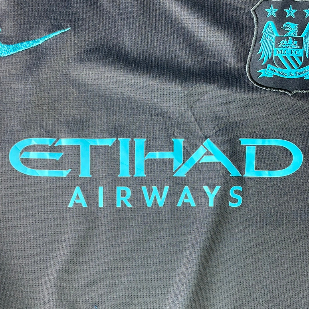Manchester City 2015/2016 Away Shirt - Youth Large (Age 13-14) - Excellent Condition - Nike 658962-476