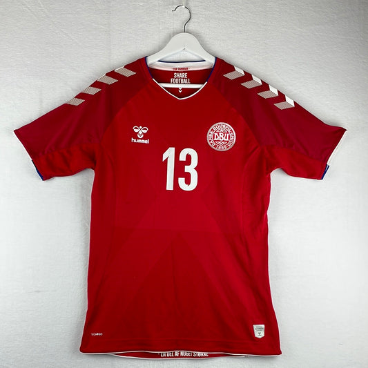 Denmark 2018 Player Issue Home Shirt - Large