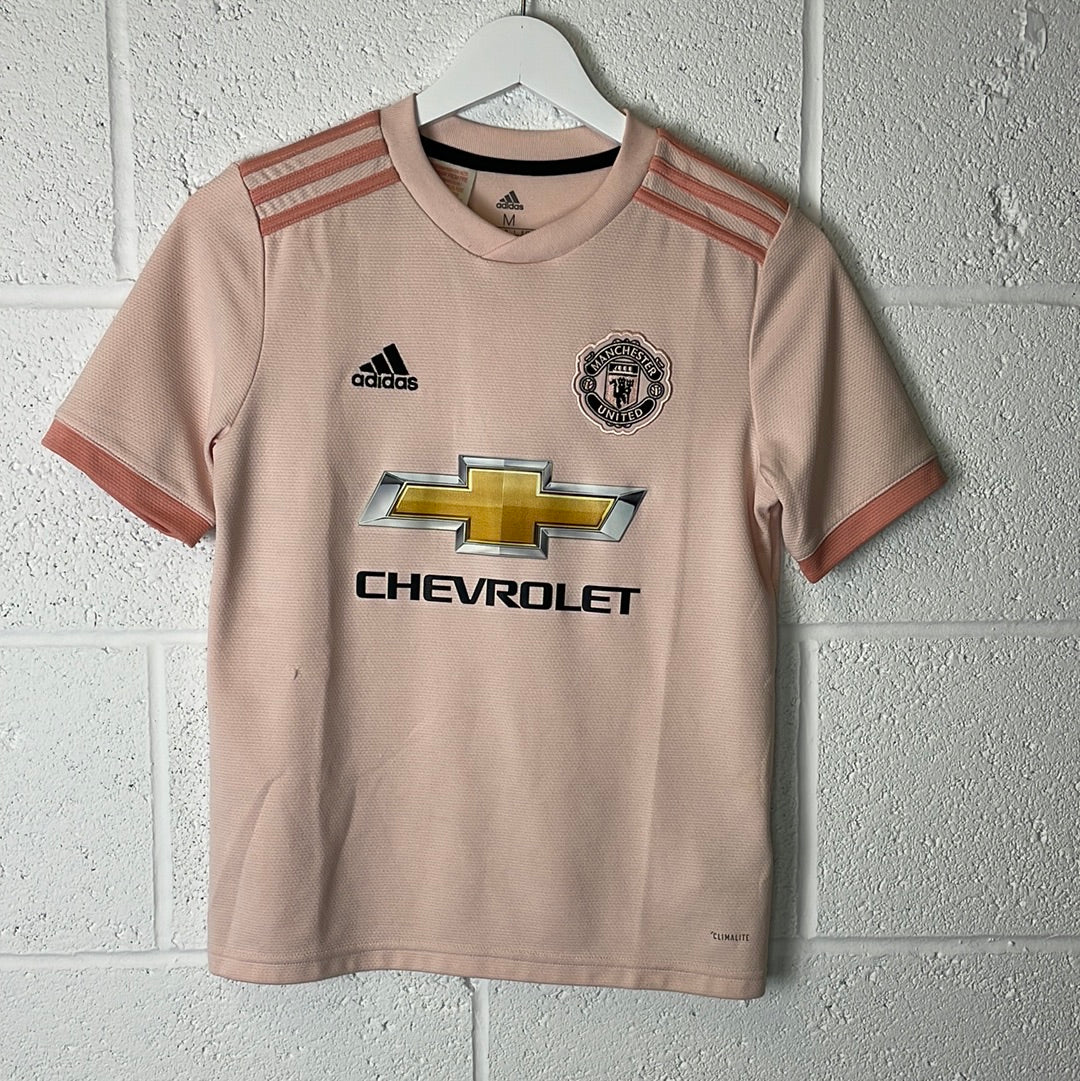 Manchester United 2018/2019 Away Shirt - Youth 11-12 - Very Good - Adidas CG0055