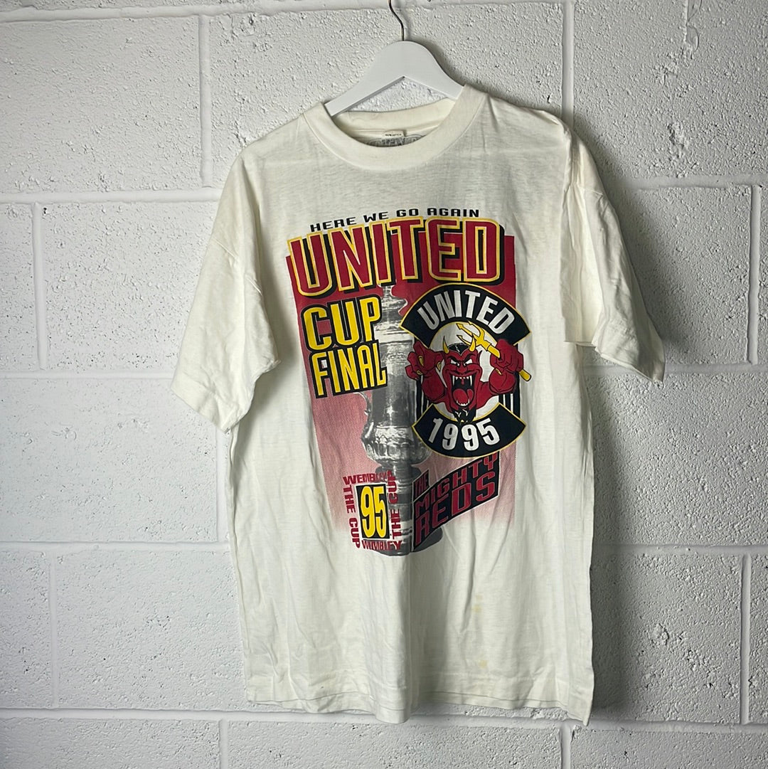 Vintage Manchester United FA Cup Final 1995 T-Shirt