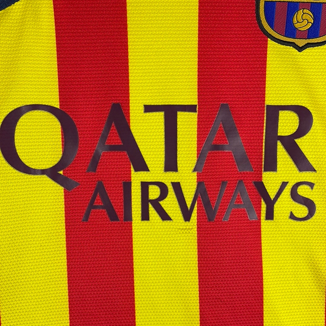 Barcelona 2013-2014 Away Shirt - Small Adult - Very Good Condition