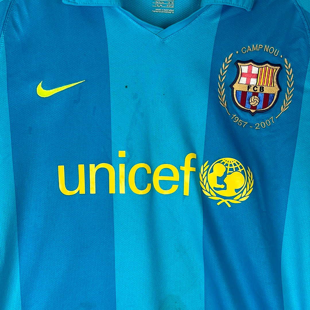 Barcelona 2007-2008 Away Shirt - Large Adult - Nike 237743-414