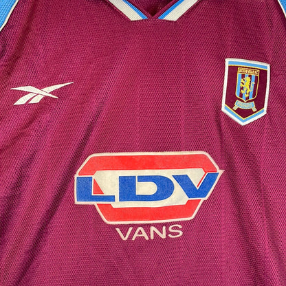 Aston Villa 1998/1999 Home Shirt - Extra Large Adult - Very Good Condition