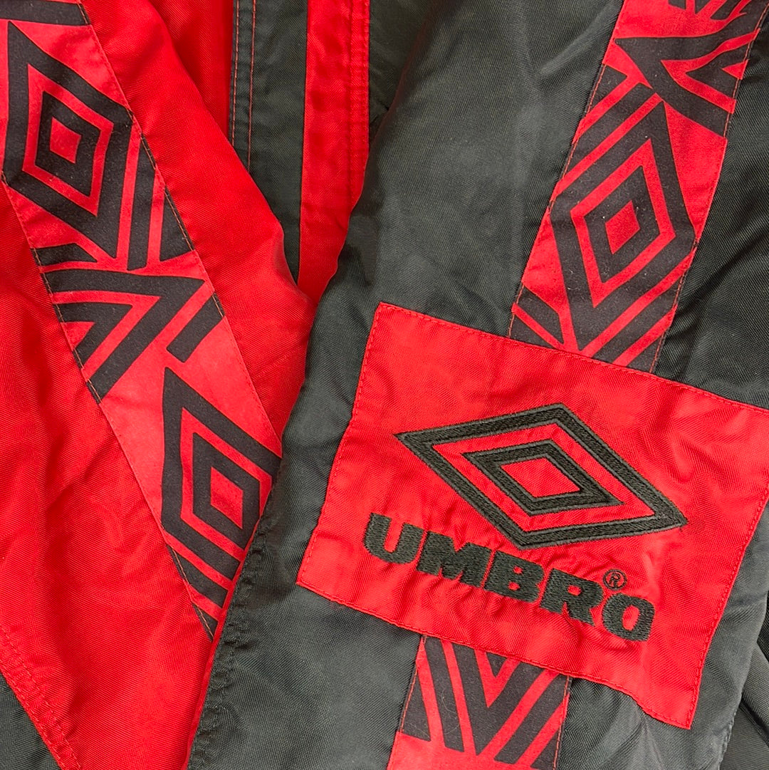 Manchester United 1992/1993 Managers Bench Coat - Medium - Vintage Umbro Jacket