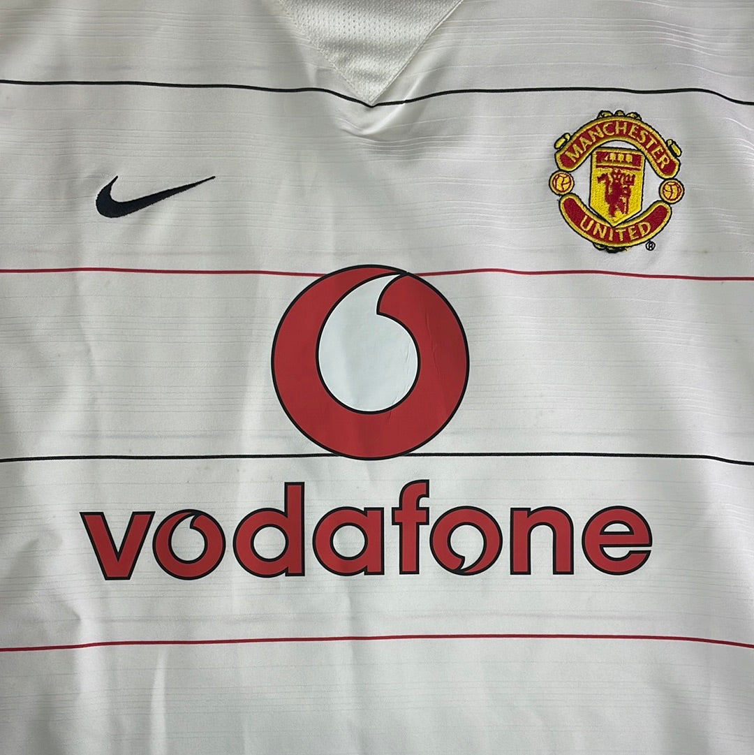 Manchester United 2003-2004-2005 Third Shirt - Large - BUTT 8 - Vintage Shirt