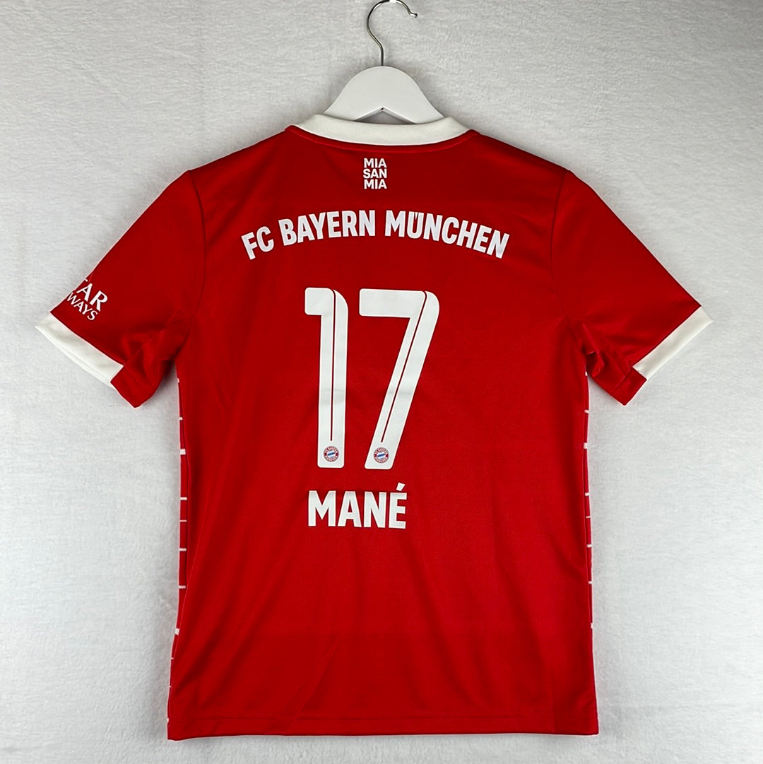 Bayern Munich 2022/2023 Home Shirt - Youth 11-12 - Mane 17 Print - New With Tags