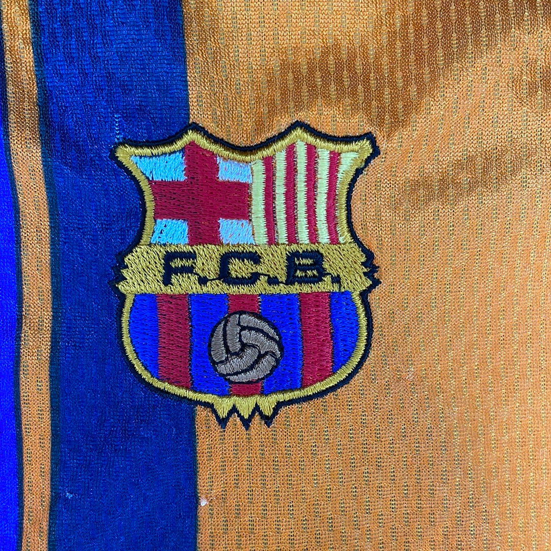 Barcelona 1997/1998 Away Shirt - XL - Rivaldo 11 - 9/10 Condition - Vintage Kappa