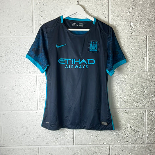 Manchester City 2015/2016 Away Shirt - Youth Large (Age 13-14) - Excellent Condition - Nike 658962-476