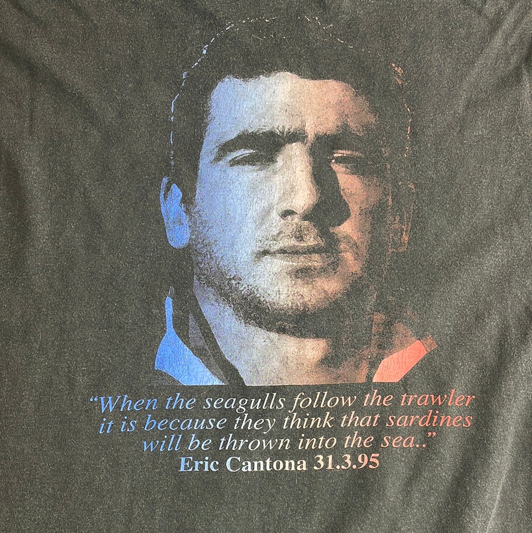 Vintage Eric Cantona T-Shirt - Medium/ Large - Very Good Condition