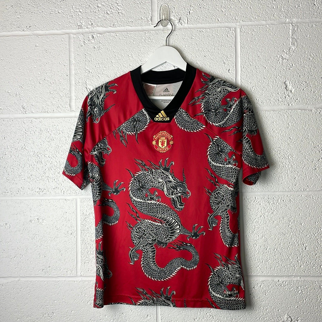 Manchester United 2020 Chinese New Year Shirt - Age 13-14 - Excellent  - Adidas Code FU1324