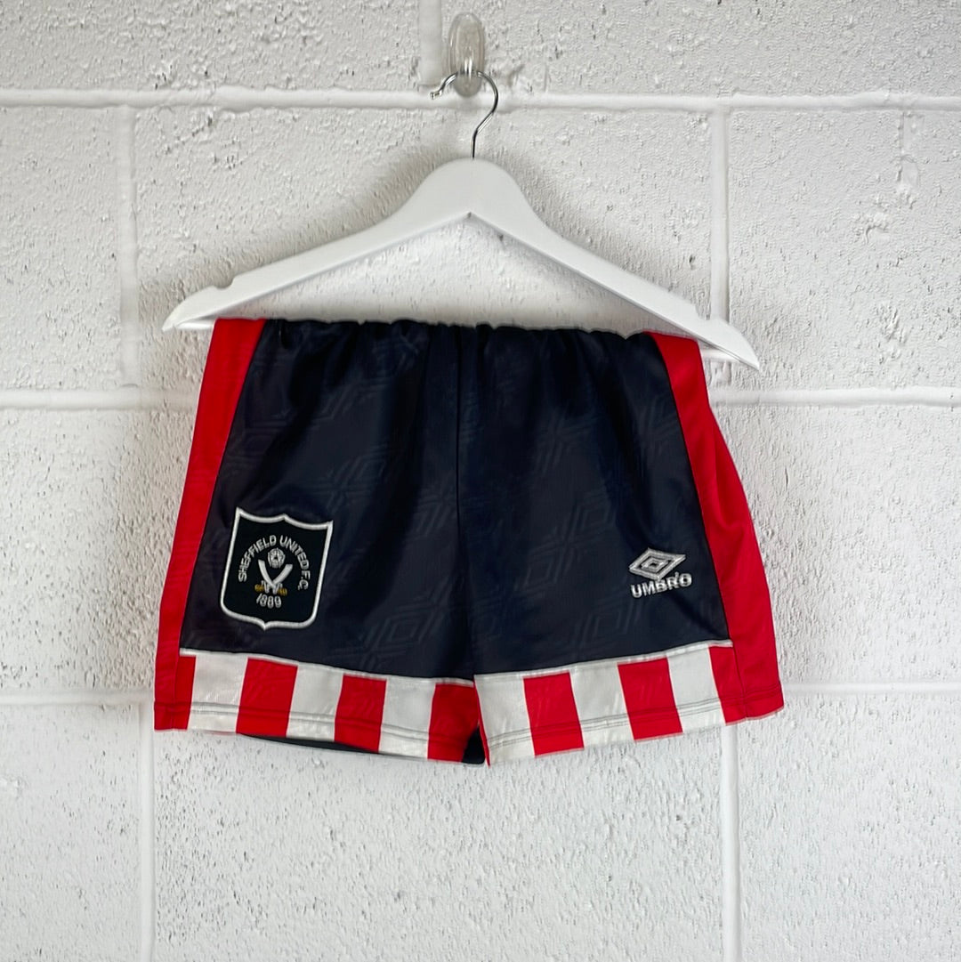 Sheffield United 1994/1995 Home Shorts - Small - Very Good Condition