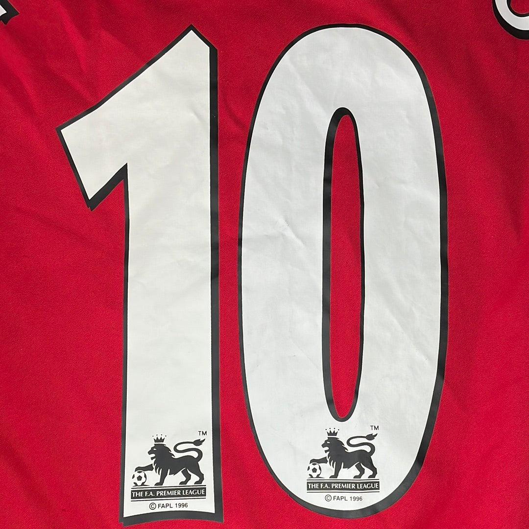 Manchester United 2002-2003 Home Shirt - Small - Van Nistelrooy 10 - Good Condition