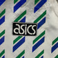 Vintage ASICS Shirt Blue/ Green Template - Extra Large - Good Condition